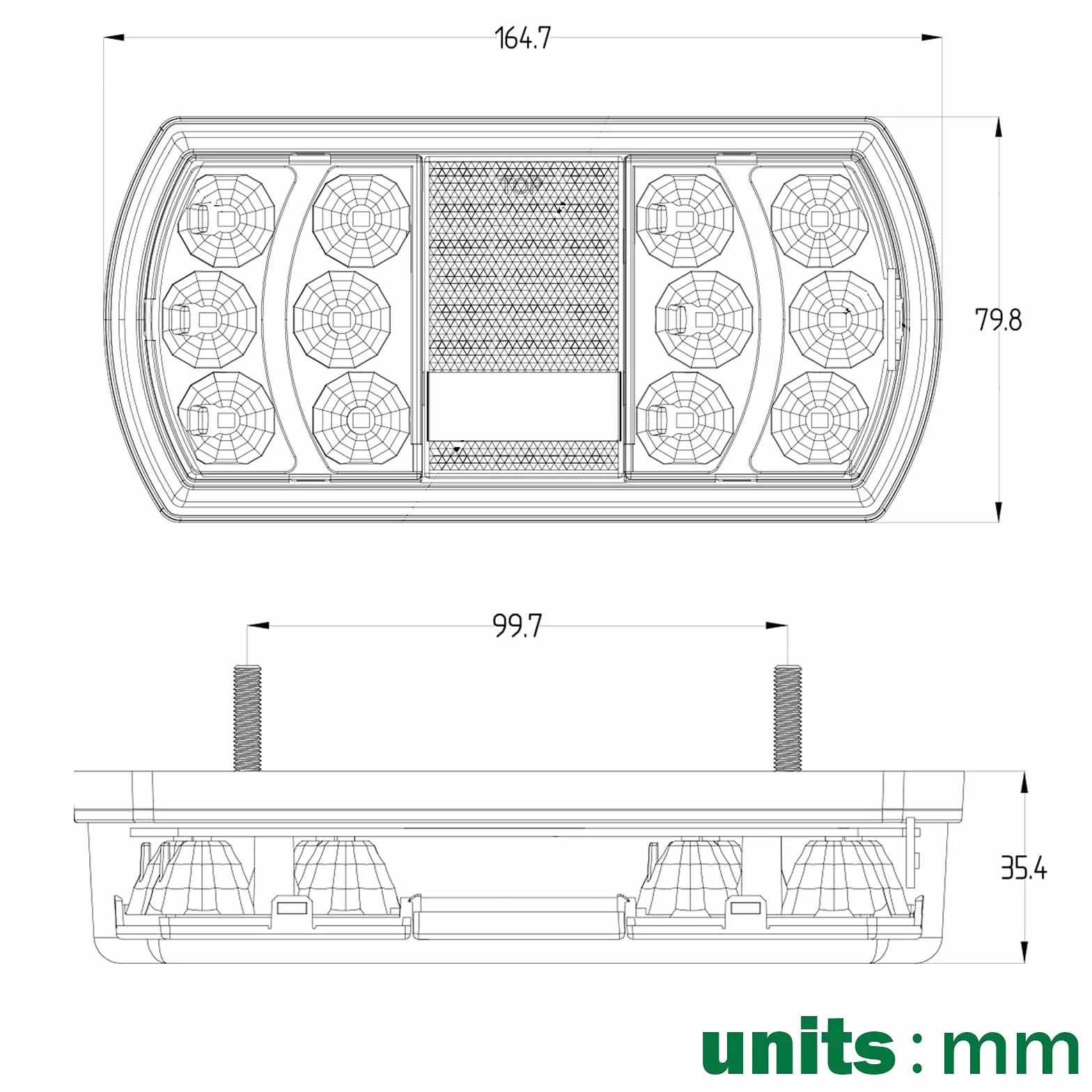 2 szt. 12/24 V LED tylne światła do przyczepy, 4 funkcje + reflektor, światła przyczepy 12 V, tylne światła LED, lampki kontrolne tablicy rejestracyjnej, wodoodporne, zanurzalne do kampera