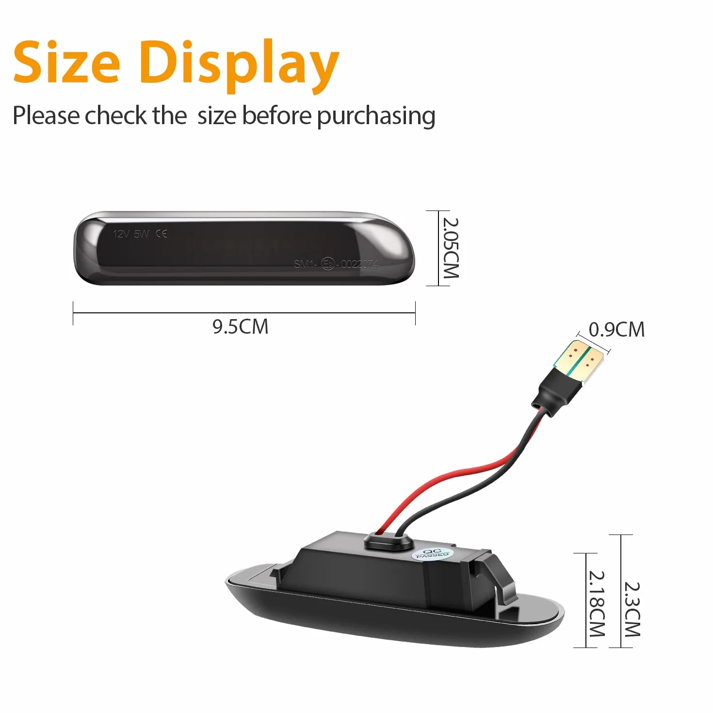 TECTICO LED Dynamiczny kierunkowskaz boczny Żółty Super jasny Canbus CE E9 Sekwencyjne światła powtarzające Kompatybilny z BMW E46 Limo Touring Coupe Compact Cabriolet, 2 Lampy