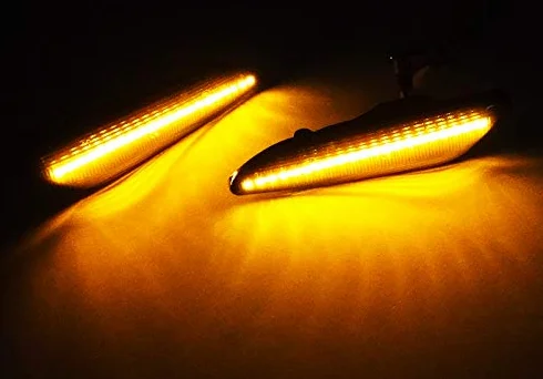 2 x czarne dymione soczewki kierunkowskazy bursztynowe LED marker wzmacniacz światła do 2005-10 AR 147 937 1997-06 AR 156 932 Delta 844 Tipo 356 Ypsilon 846
