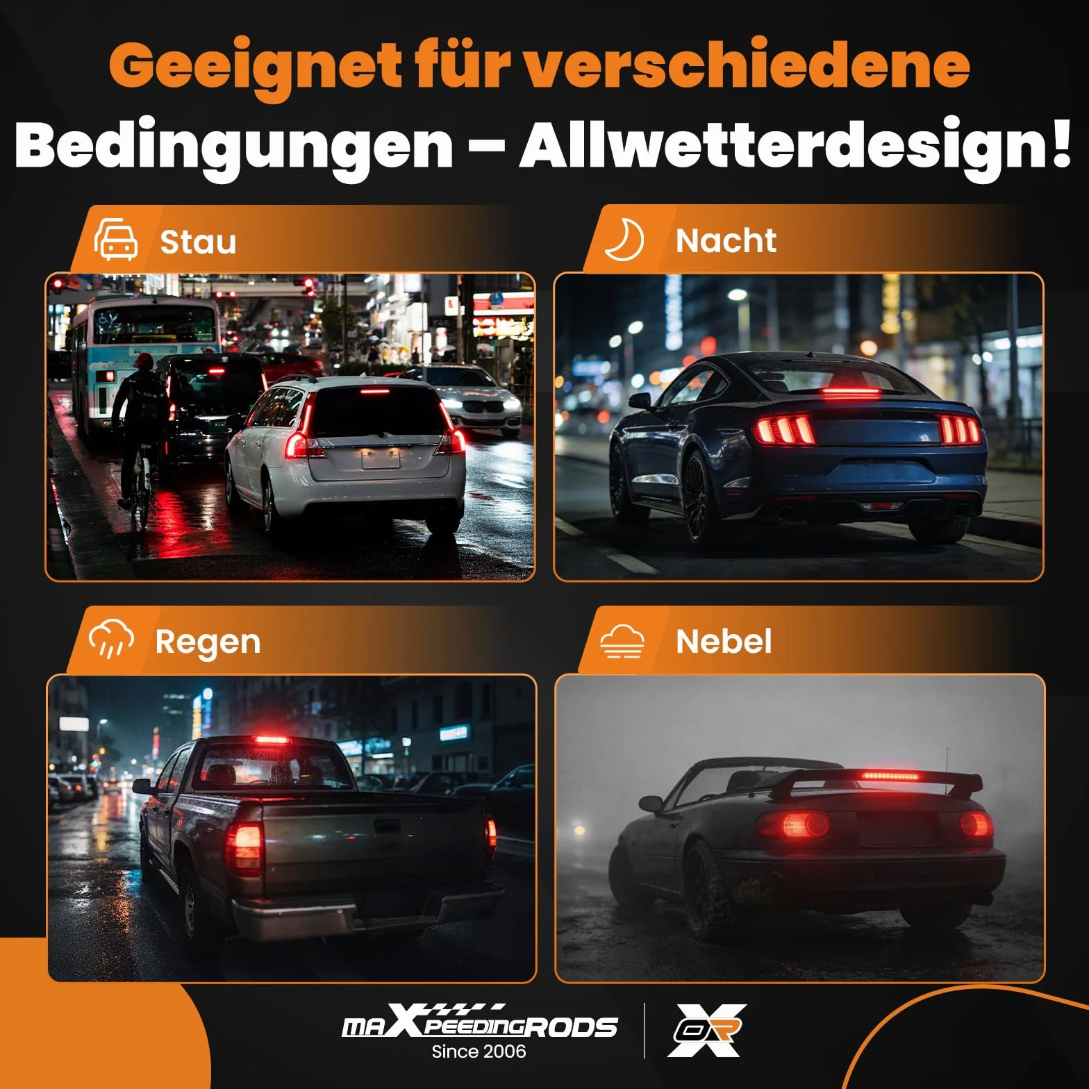 maXpeedingrods Trzecia 3. Światło hamowania światło hamowania do A3 S3 RS3 Sportback 2004-2012 LED światło hamowania środek 3. światło hamowania 8P4945097 8P4945097C