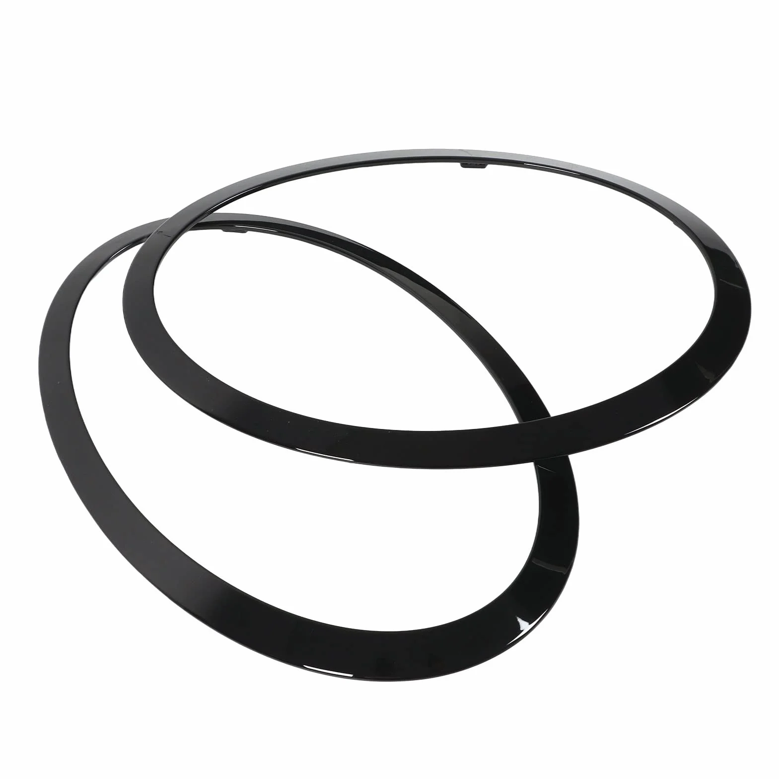 Błyszcząca Czarna Ramka Reflektora, Ramka Tylnego światła, Rama Tylnego światła do F55 F56 F57 Mini S JCW 2014-2022 z Wytrzymałego Materiału ABS PP