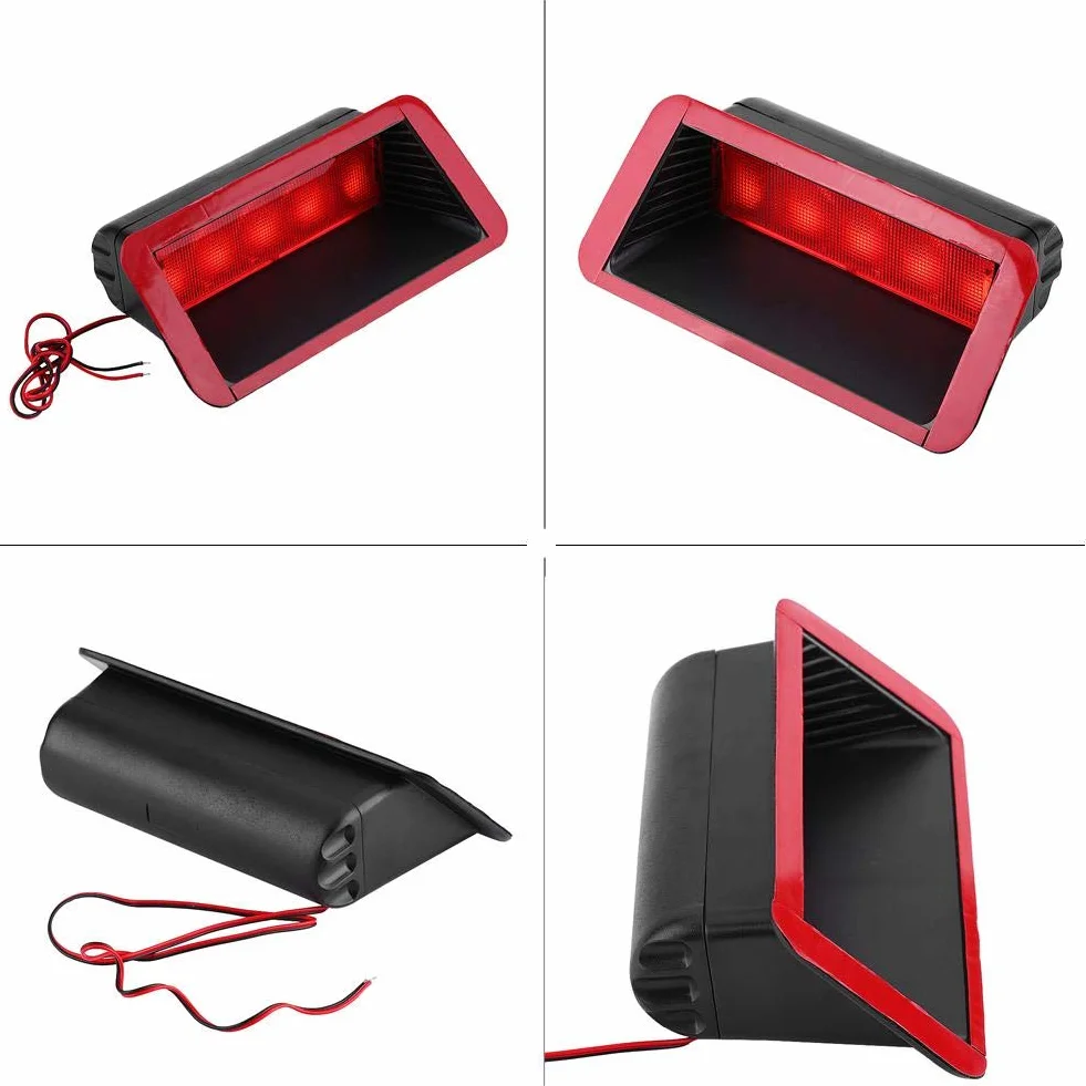 Światło hamowania, trzecie światło stopu Fydun 5 LED 12 V Universal Car, wysoko zamontowane tylne trzecie światło stopu 3?