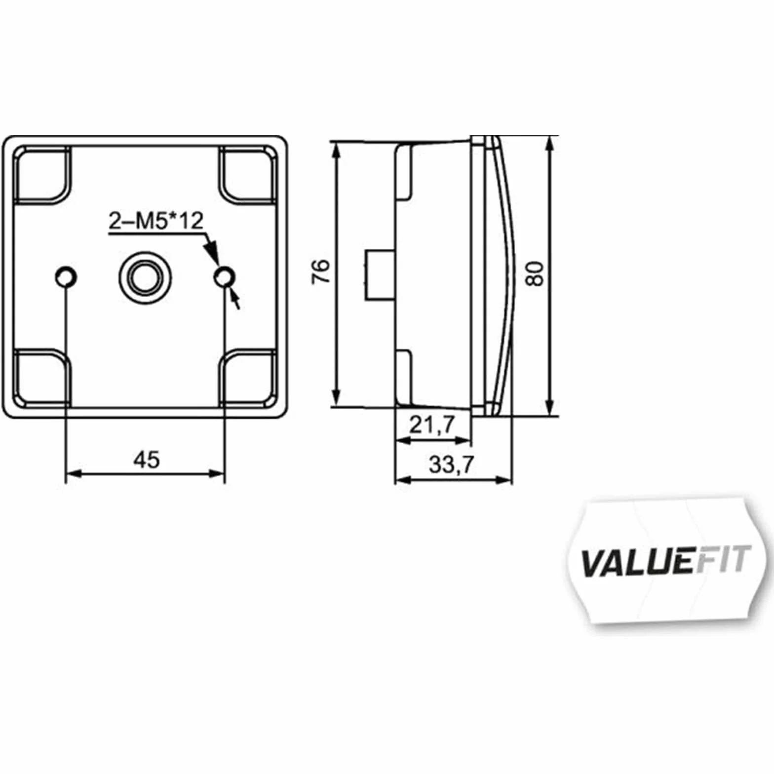 HELLA VALUEFIT Lampa tylna zespolona - LED - 24V - Oprawa/przykręcany - ECE - Kolor szkła reflektora: czerwony/żółty - Wtyczki: otwarte końcówki kabla - z lewej/z prawej - 2SD 357 029-101