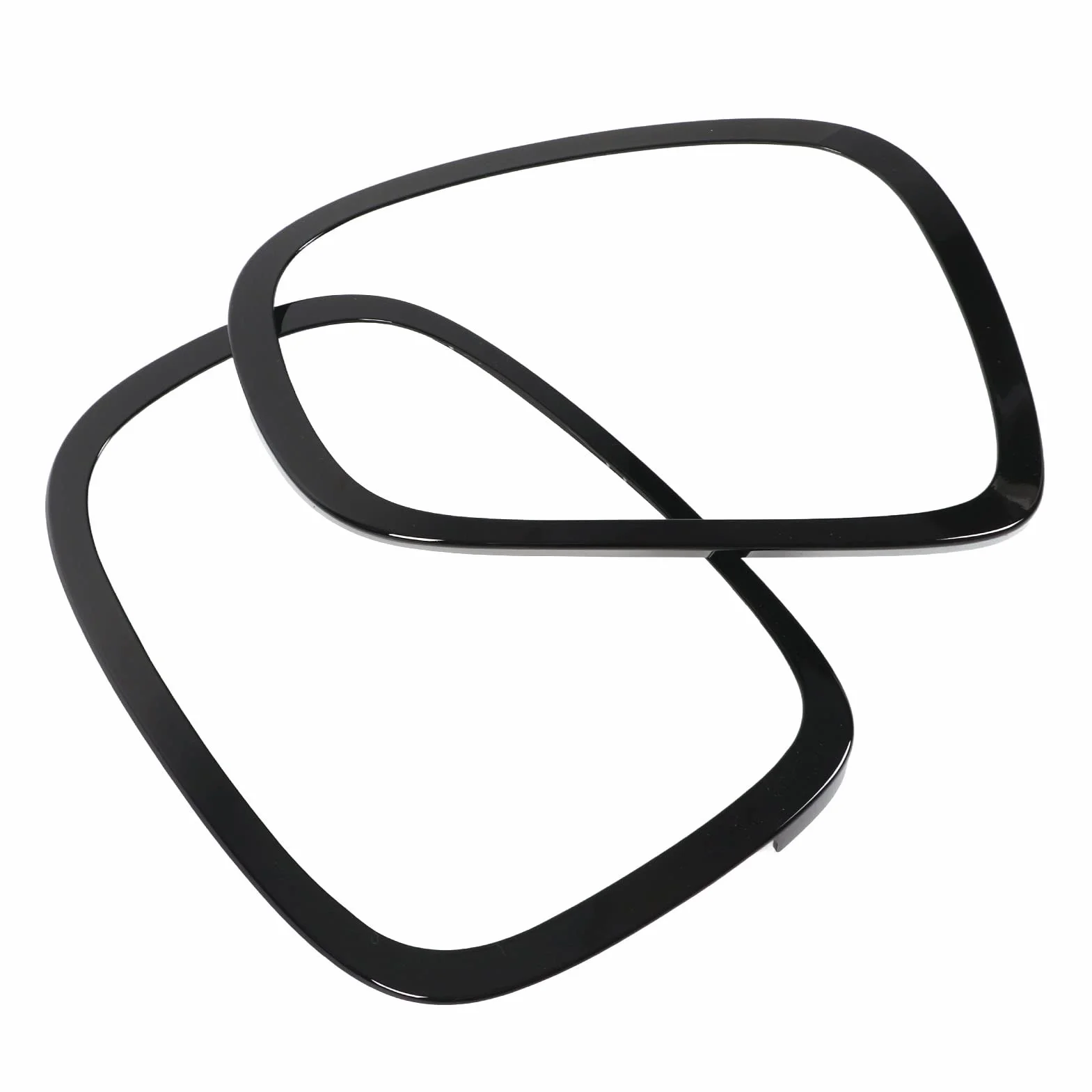 Błyszcząca Czarna Ramka Reflektora, Ramka Tylnego światła, Rama Tylnego światła do F55 F56 F57 Mini S JCW 2014-2022 z Wytrzymałego Materiału ABS PP