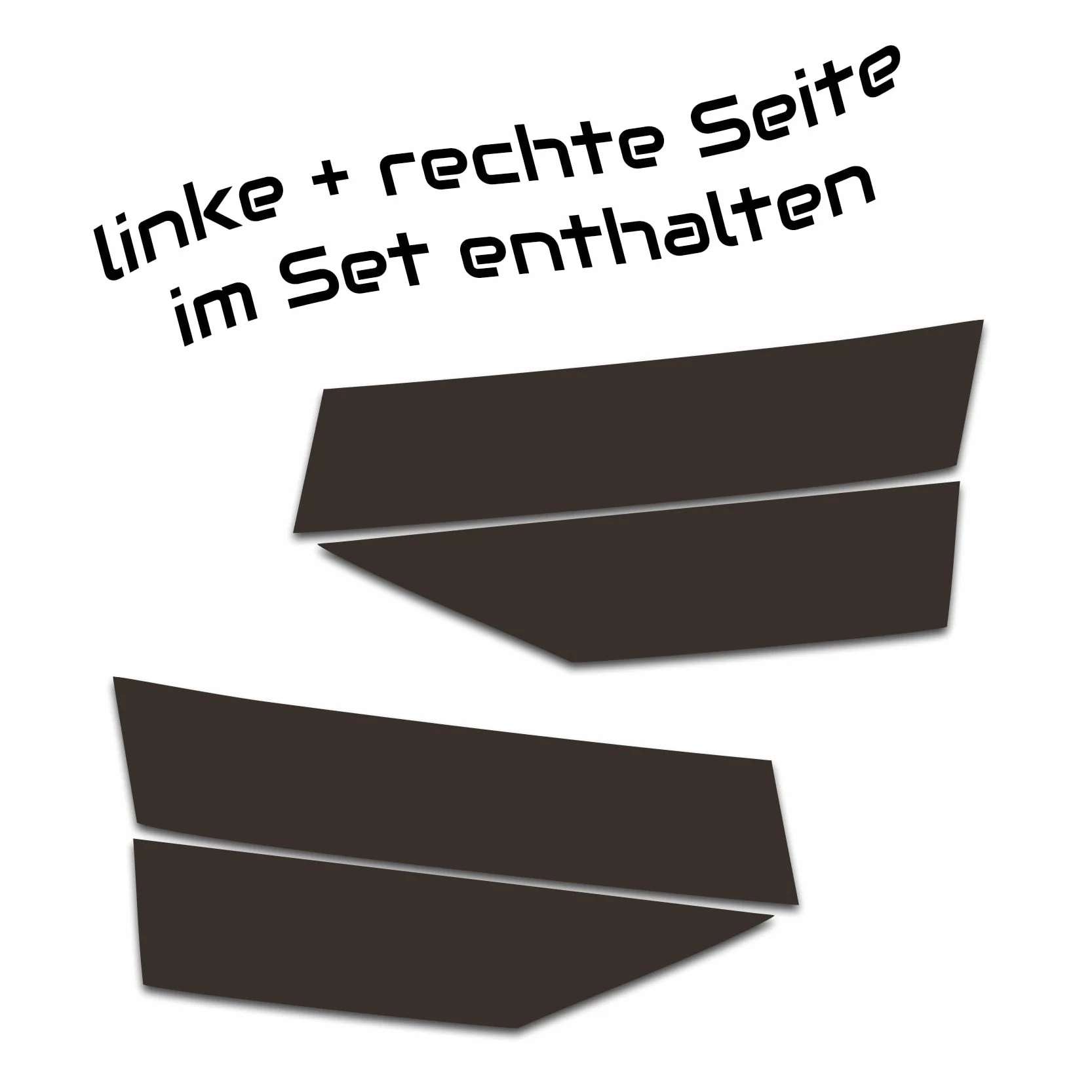 Zestaw folii tylnych na tylne światła, folia przyciemniająca, idealnie dopasowana do świateł tylnych, samoprzylepna, akcesoria samochodowe C059 (Dark Grey)
